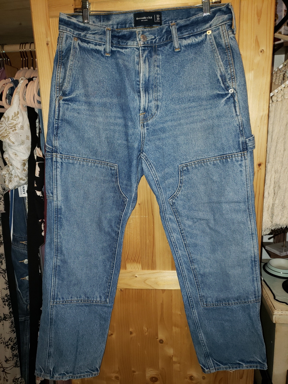 Abercrombie & Fitch 90s Loose Light Blue Denim Jeans